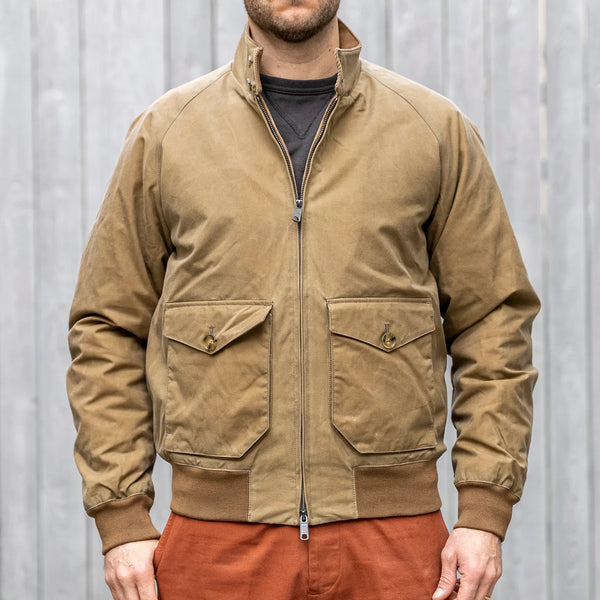 Baracuta G9 Waxed AF Pocket Jacket – Tan