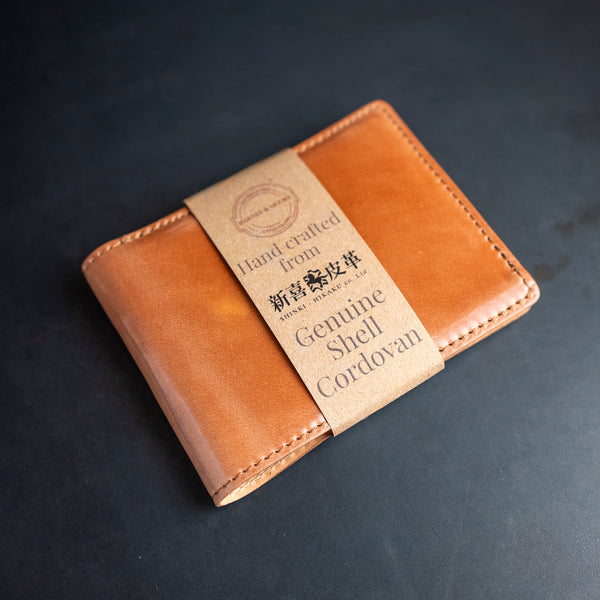 Barnes & Moore Longshore Coin Wallet – Natural / Shinki Hikaku Shell Cordovan