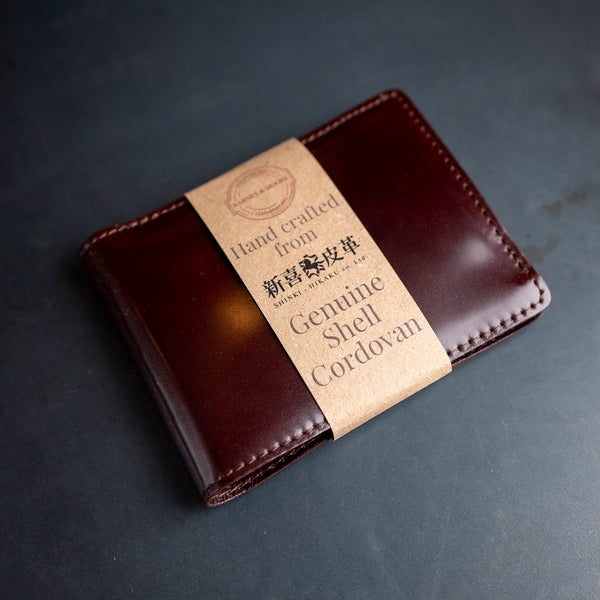 Barnes & Moore Longshore Coin Wallet – Oxblood / Shinki Hikaku Shell Cordovan