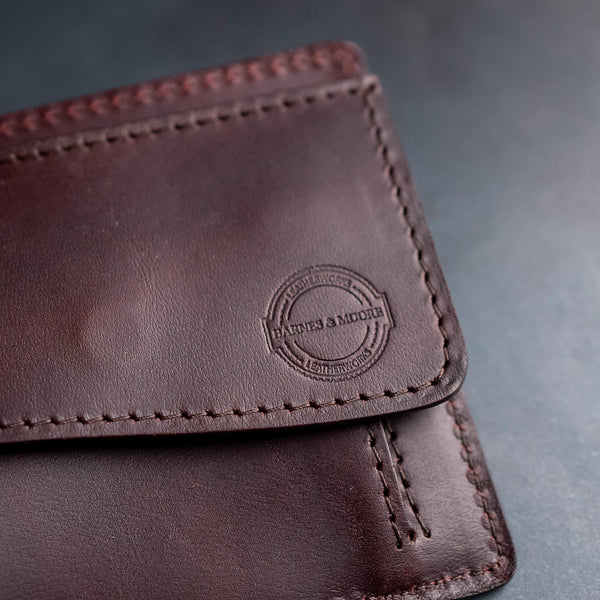 Barnes & Moore Longshore Coin Wallet – Oxblood / Shinki Hikaku Shell Cordovan