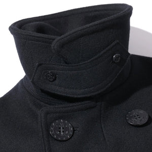 Buzz Rickson's X William Gibson US Navy Pea Coat – Black