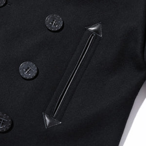 Buzz Rickson's X William Gibson US Navy Pea Coat – Black