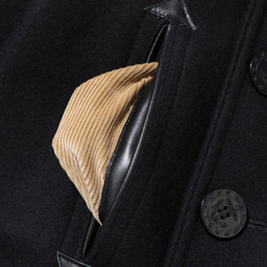 Buzz Rickson's X William Gibson US Navy Pea Coat – Black