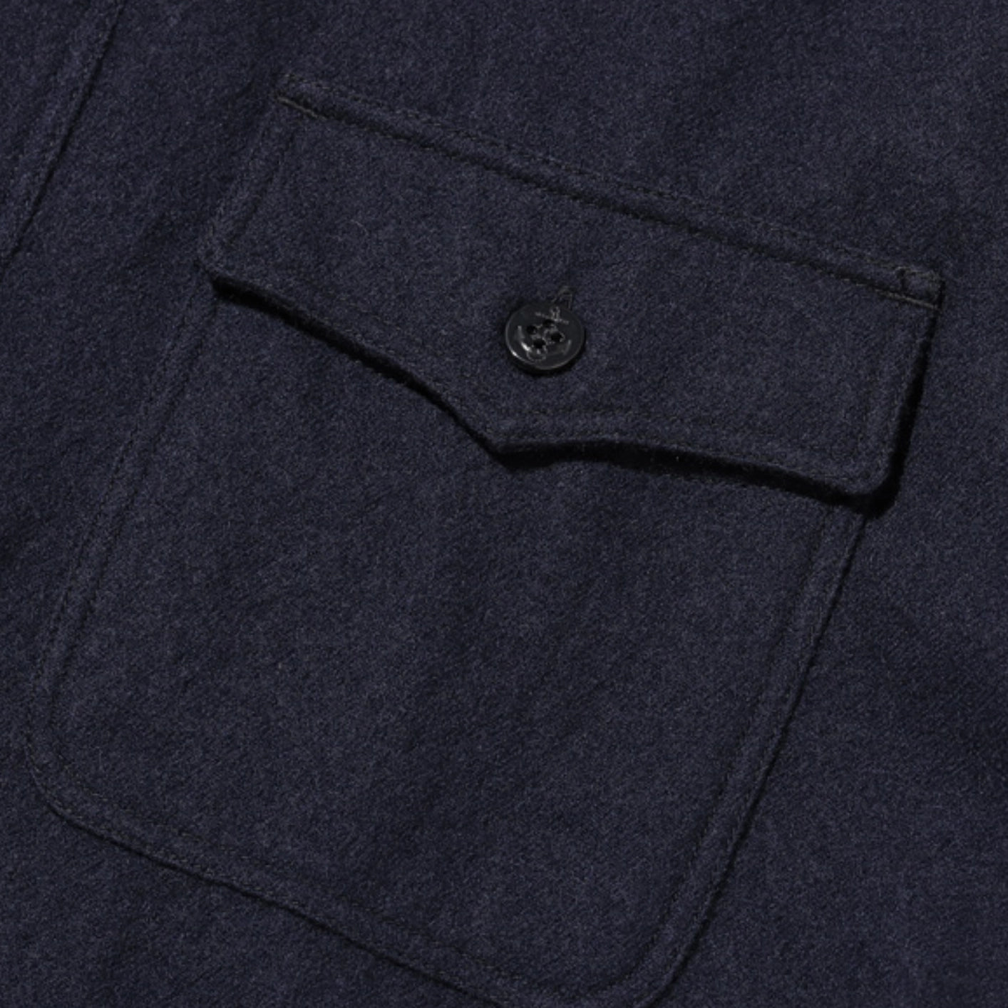 Buzz Rickson's US Navy Wool Flannel CPO Shirt – Navy Buzz Rickson's US Navy Wool Flannel CPO Shirt – Navy