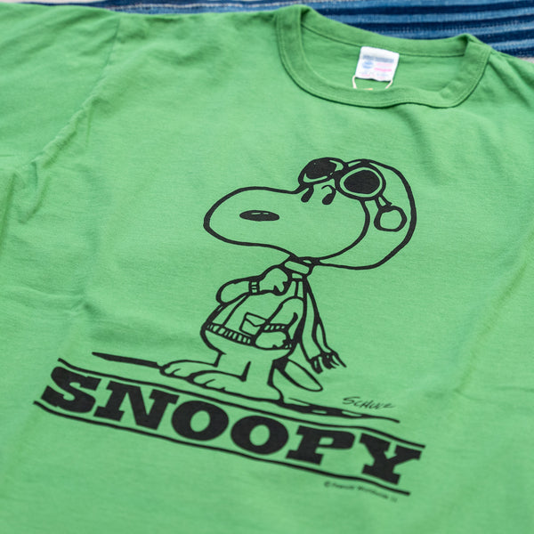 Buzz Rickson’s x Peanuts “Type A-2” Loopwheeled T-Shirt – Green