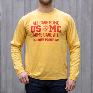 Buzz Rickson’s USMC 8oz Loopwheeled Longsleeve – Yellow