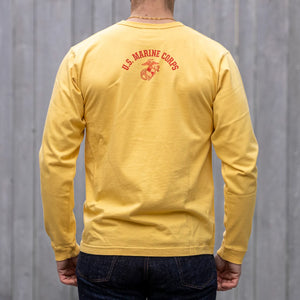 Buzz Rickson’s USMC 8oz Loopwheeled Longsleeve – Yellow