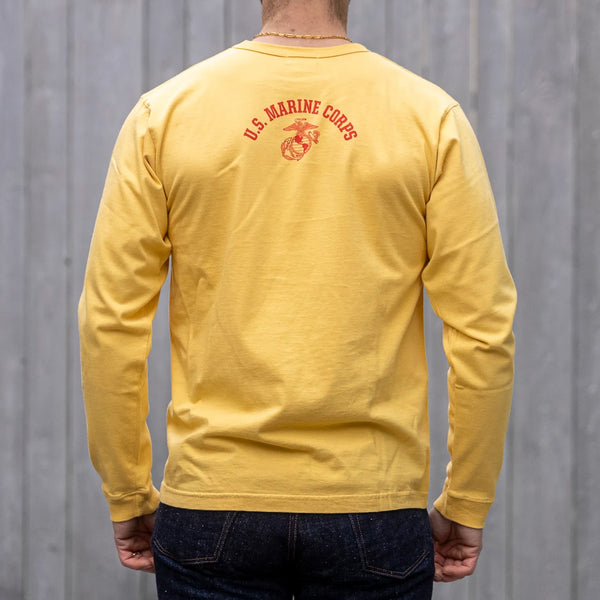 Buzz Rickson’s USMC 8oz Loopwheeled Longsleeve – Yellow