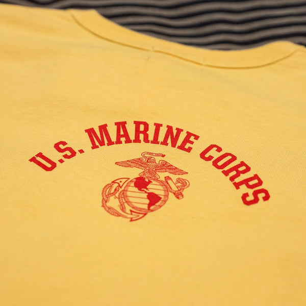 Buzz Rickson’s USMC 8oz Loopwheeled Longsleeve – Yellow