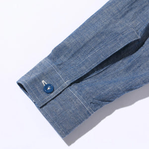 Buzz Rickson’s USN Selvedge Chambray Work Shirt – Indigo Blue