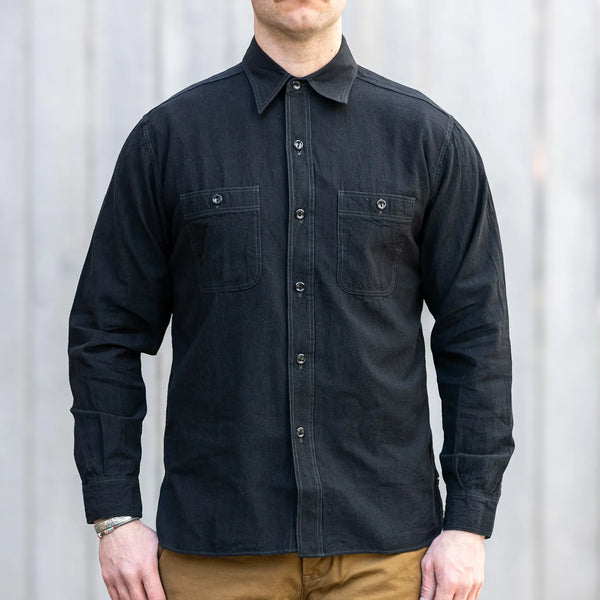 Buzz Rickson’s x William Gibson Selvedge Chambray Work Shirt – Black