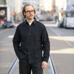 Buzz Rickson’s x William Gibson Selvedge Chambray Work Shirt – Black