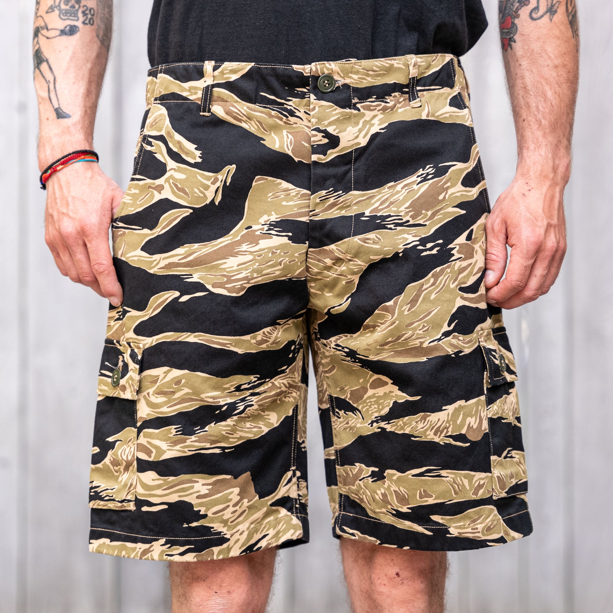 Navy Blue Military Camouflage Bermuda Shorts - Army Supply Store Military