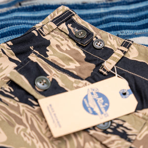 Buzz Rickson’s Gold Tiger Camouflage Cargo Shorts