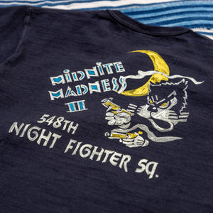 Buzz Rickson’s "Midnite Madness" 8oz Loopwheeled Slub Yarn T-Shirt – Black