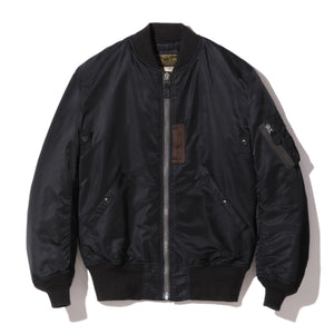 Buzz Rickson's X William Gibson MA-1 Flight Jacket - Slender Long / Black