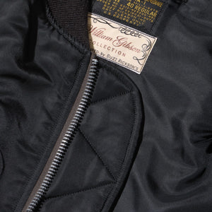 Buzz Rickson's X William Gibson MA-1 Flight Jacket - Slender Long / Black