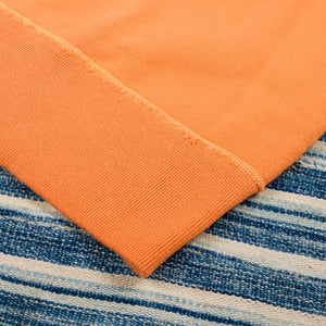 Buzz Ricksons 13 ounce Setin Crew Sweatshirt Orange detail hem
