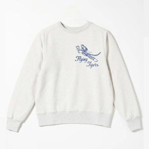 Buzz Ricksons 13oz Flying Tigers Freedom Sleeve Sweatshirt Oatmeal