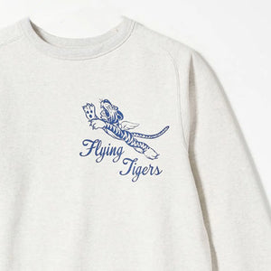 Buzz Ricksons 13oz Flying Tigers Freedom Sleeve Sweatshirt Oatmeal