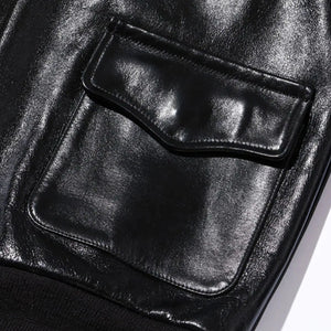 Buzz Ricksons William Gibson A2 Leather Jacket Horsehide Black