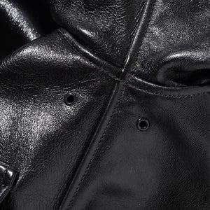 Buzz Ricksons William Gibson A2 Leather Jacket Horsehide Black