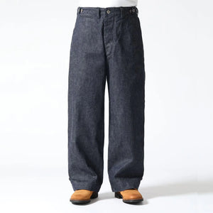 Buzz Ricksons 13oz M1943 Denim Field Trousers Indigo Wide Straight