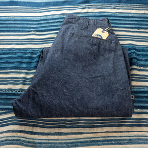 Buzz Ricksons 13oz M1943 Denim Field Trousers Indigo Wide Straight folded