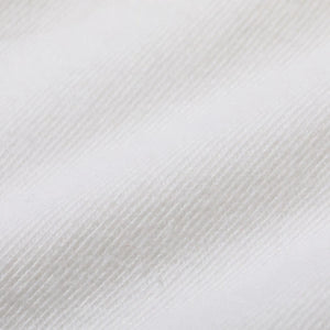 Buzz Ricksons 7oz Loopwheel Government Issue Package TShirt White close up fabric