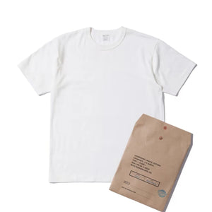 Buzz Ricksons 7oz Loopwheel Government Issue Package TShirt White with package