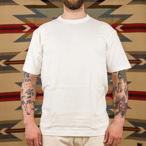 Buzz Ricksons 7oz Loopwheel Government Issue Package TShirt White worn front