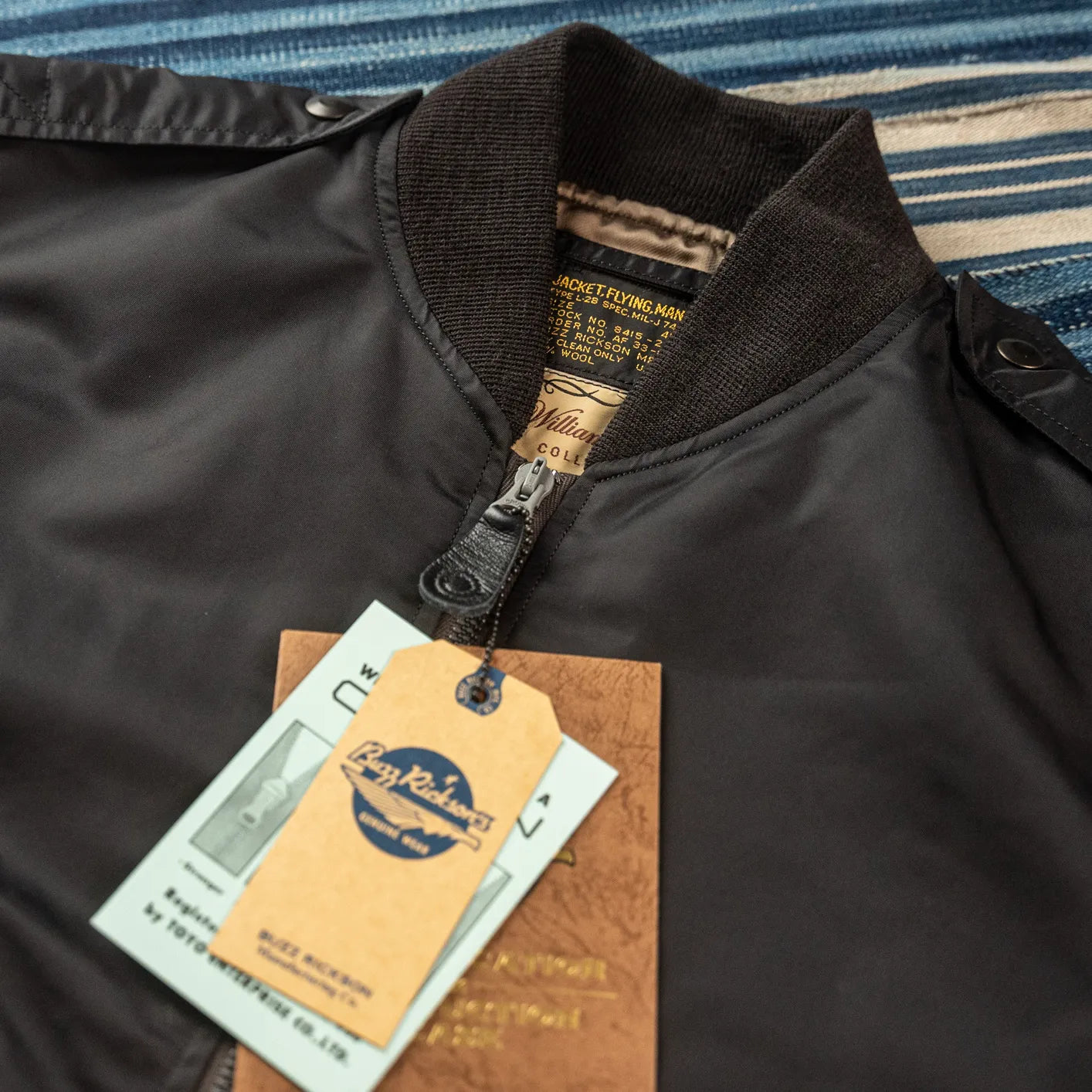 Buzz Ricksons L-2B Flight Jacket Black – Made in Japan