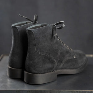 Buzz Ricksons and William Gibson M43 Boots Black pair backside