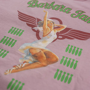 Buzz Ricksons Barbara Jane 8oz Loopwheeled TShirt Pink