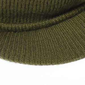 Buzz Ricksons Jeep Cap Olive close up visor