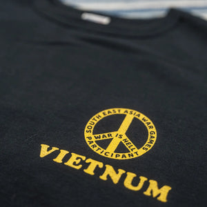 Buzz Ricksons Pleiku Vietnum 8oz Loopwheeled TShirt Black