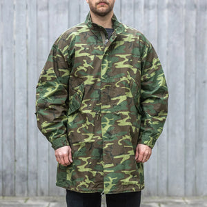 Buzz Ricksons Type M65 ERDL Water Repellent Civilian Model Parka Camouflage worn front