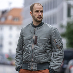 Buzz Rickson MA-1 Slender Jacket – Sage Green Flight Nylon 1957 Spec