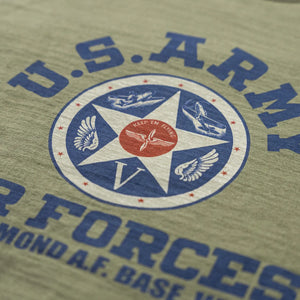 Buzz Rickson's U.S. Army Air Forces 6.5oz Loopwheeled T-Shirt - Olive