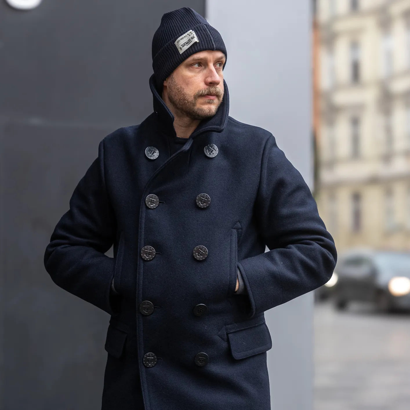 Buzz Rickson BR14146 US Navy Pea Coat Long Model – Japan Buzz Rickson BR14146 US Navy Pea Coat Long Model – Japan