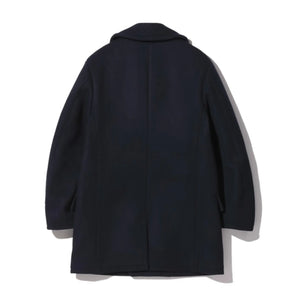Buzz Ricksons US Navy Pea Coat Long Model Dark Navy backside