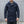 Buzz Ricksons US Navy Pea Coat Long Model Dark Navy worn front collar down