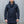 Buzz Ricksons US Navy Pea Coat Long Model Dark Navy worn front collar up