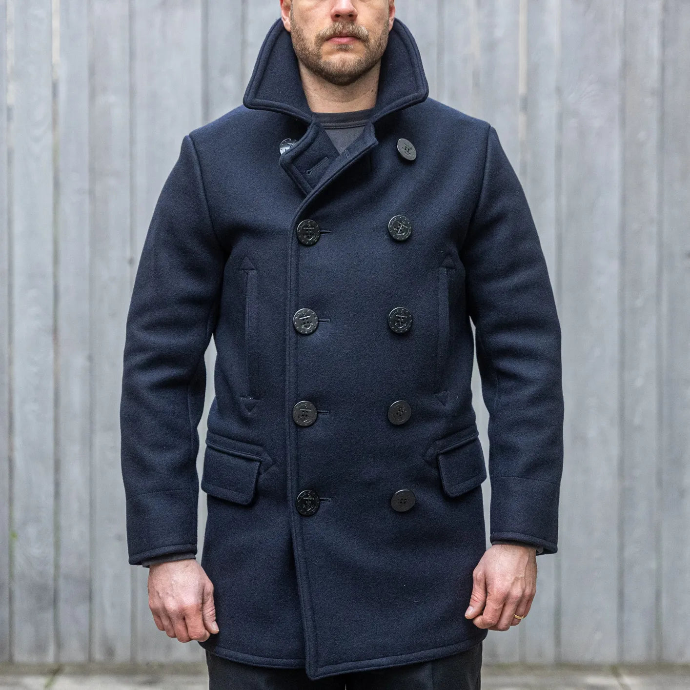 Buzz Rickson BR14146 US Navy Pea Coat Long Model – Japan Buzz Rickson BR14146 US Navy Pea Coat Long Model – Japan