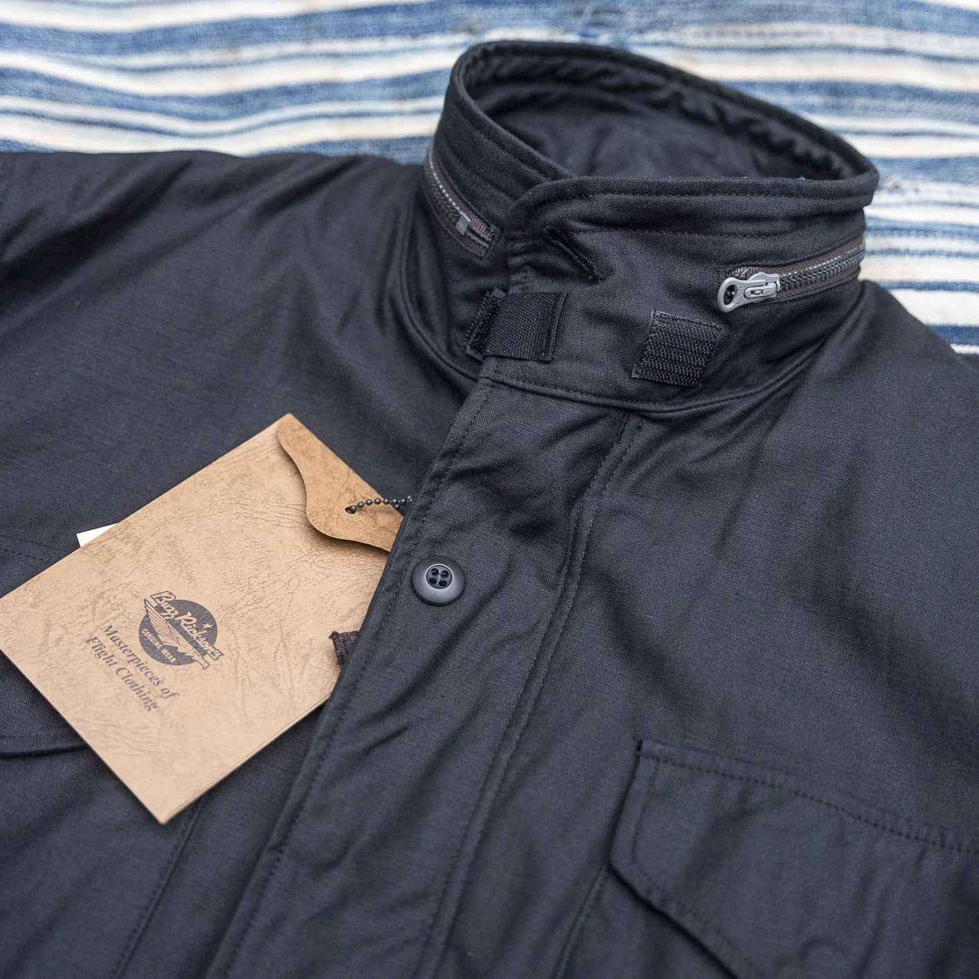 Buzz Rickson William Gibson M-65 Jacket – Black Vietnam Era Field Coat Buzz Rickson William Gibson M-65 Jacket – Black Vietnam Era Field Coat