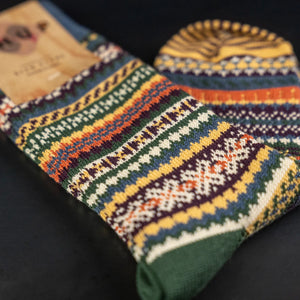 Chup Socks Horizont Indigo Cotton detail
