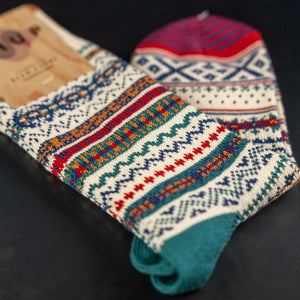 Chup Socks Havn Ivory Cotton detail