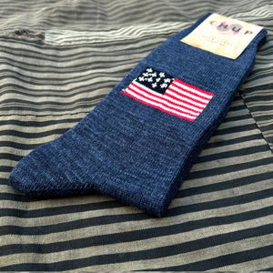 Chup Socks The Stars and Stripes – Indigo / Extra Long Staple Cotton