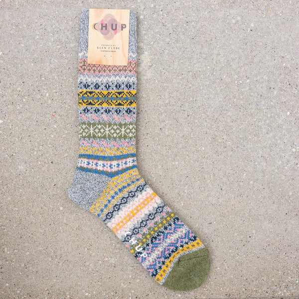 Chup Socks Bungalow – Silver / Merino Wool