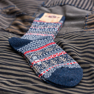 Chup Socks Quiet Forest – Denim / Merino Wool